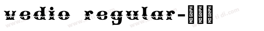 vedio regular字体转换